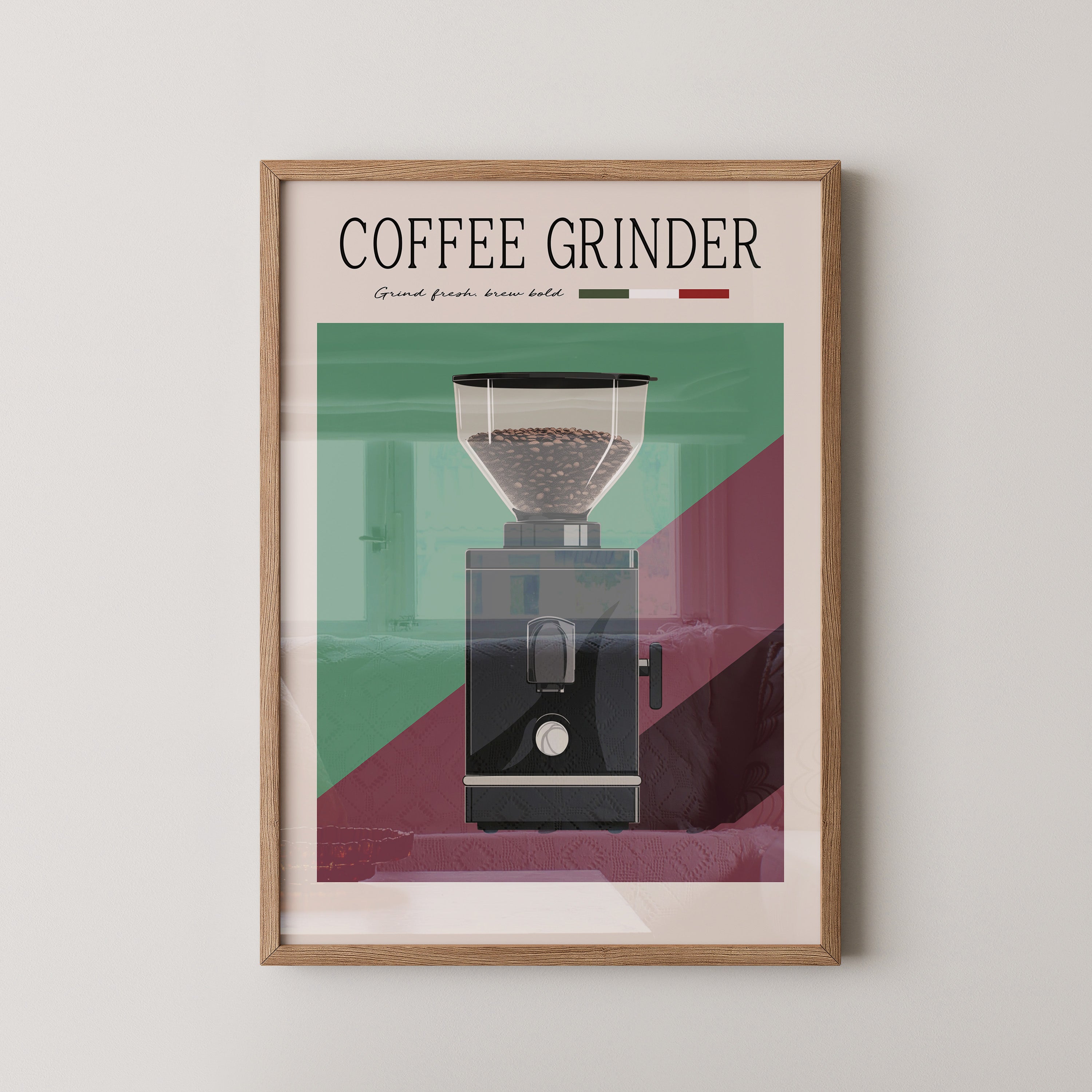 Kaffeemühle Retro Farben