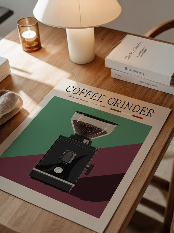 Kaffeemühle Retro Farben
