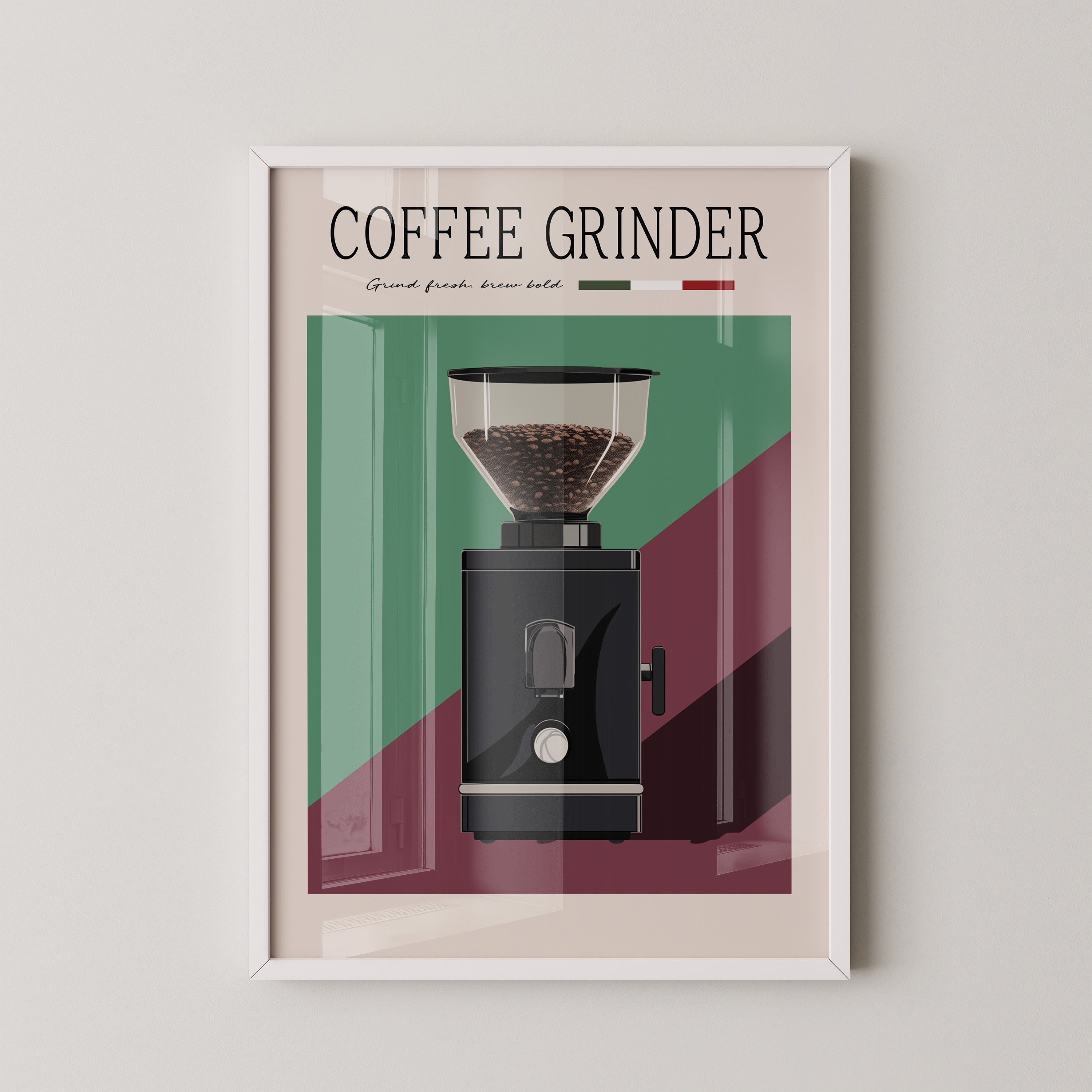 Kaffeemühle Retro Farben