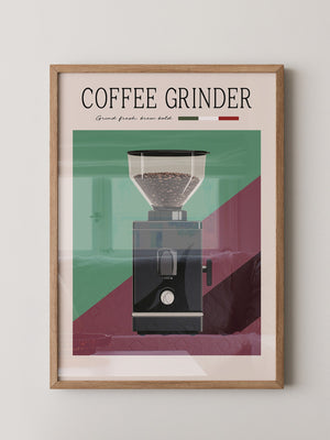 Kaffeemühle Retro Farben