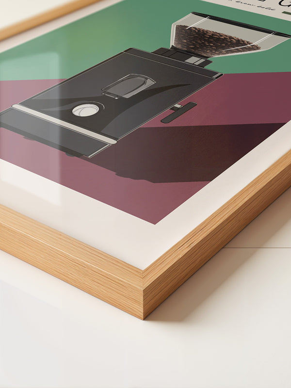 Kaffeemühle Retro Farben