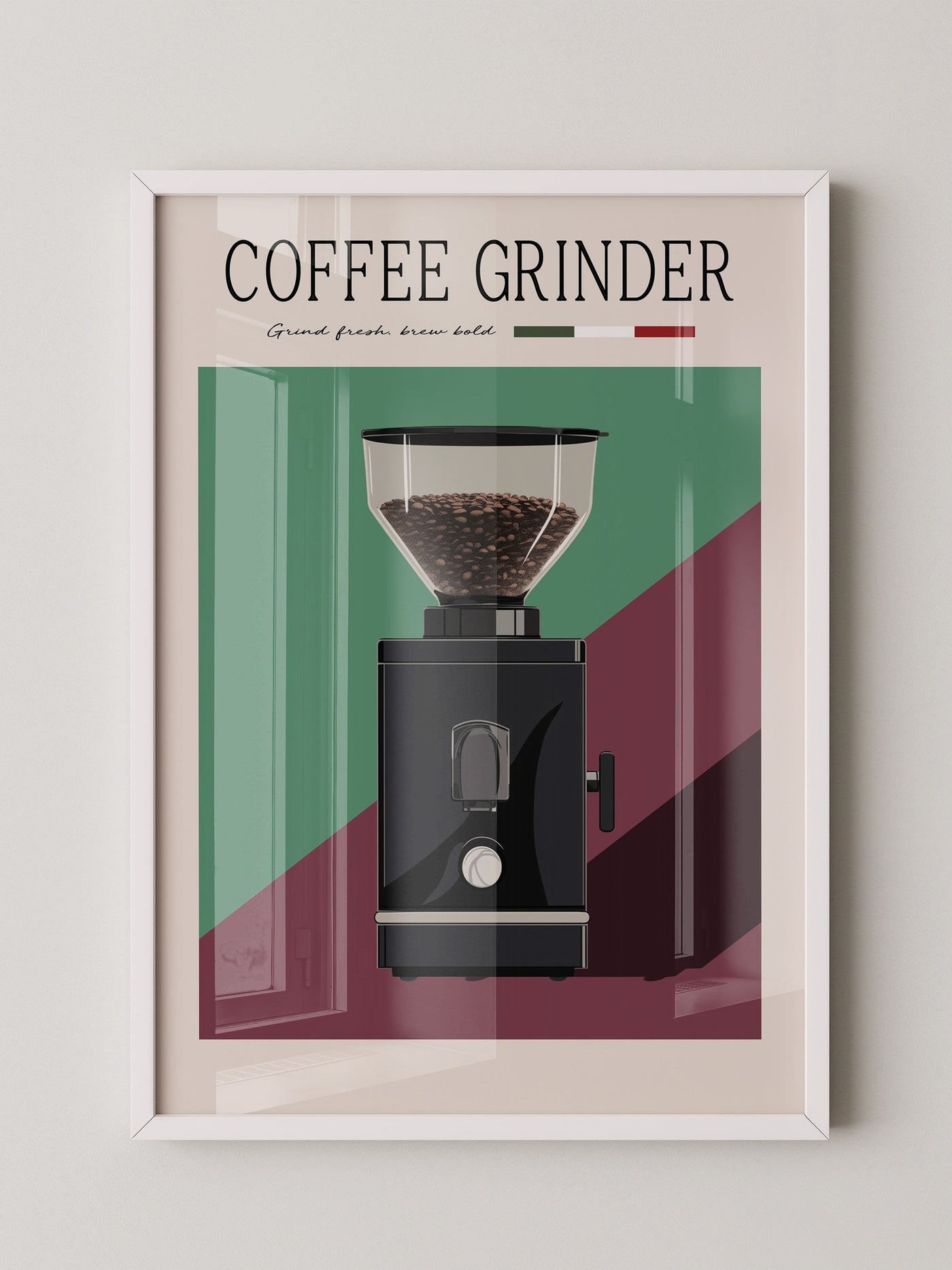 Kaffeemühle Retro Farben