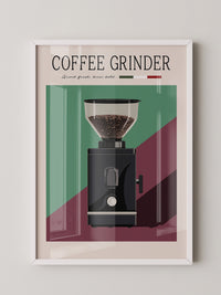 Kaffeemühle Retro Farben