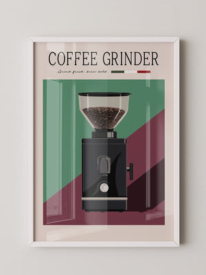 Kaffeemühle Retro Farben