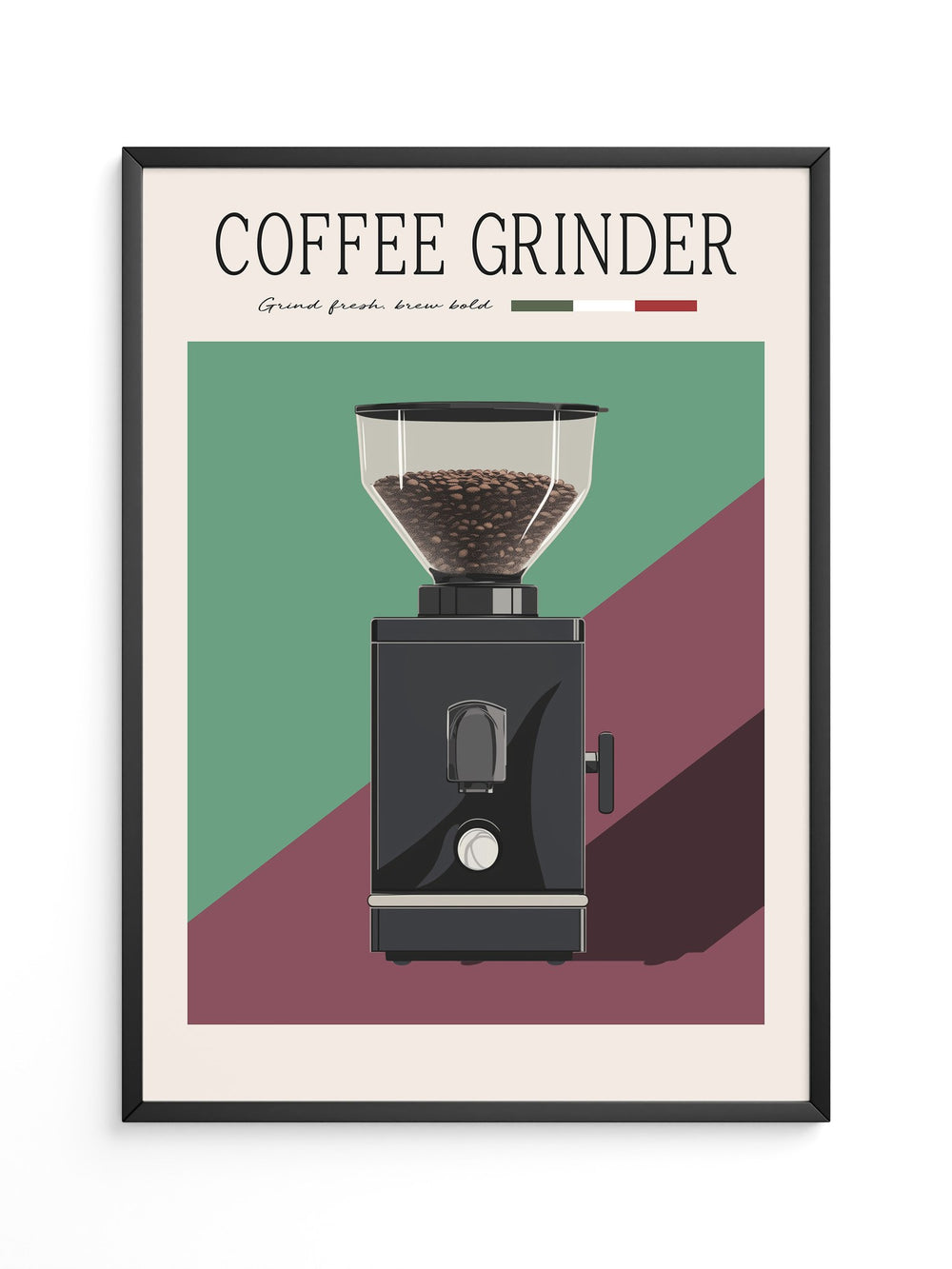 Kaffeemühle Retro Farben