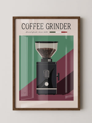Kaffeemühle Retro Farben