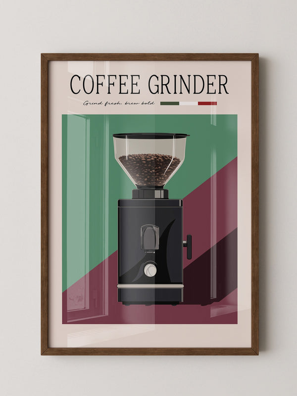 Kaffeemühle Retro Farben