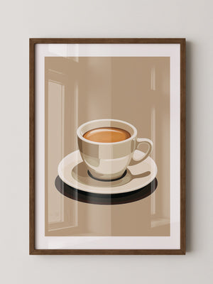 Kaffee Tasse Retro Stil