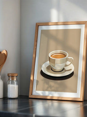 Kaffee Tasse Retro Stil
