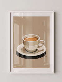 Kaffee Tasse Retro Stil