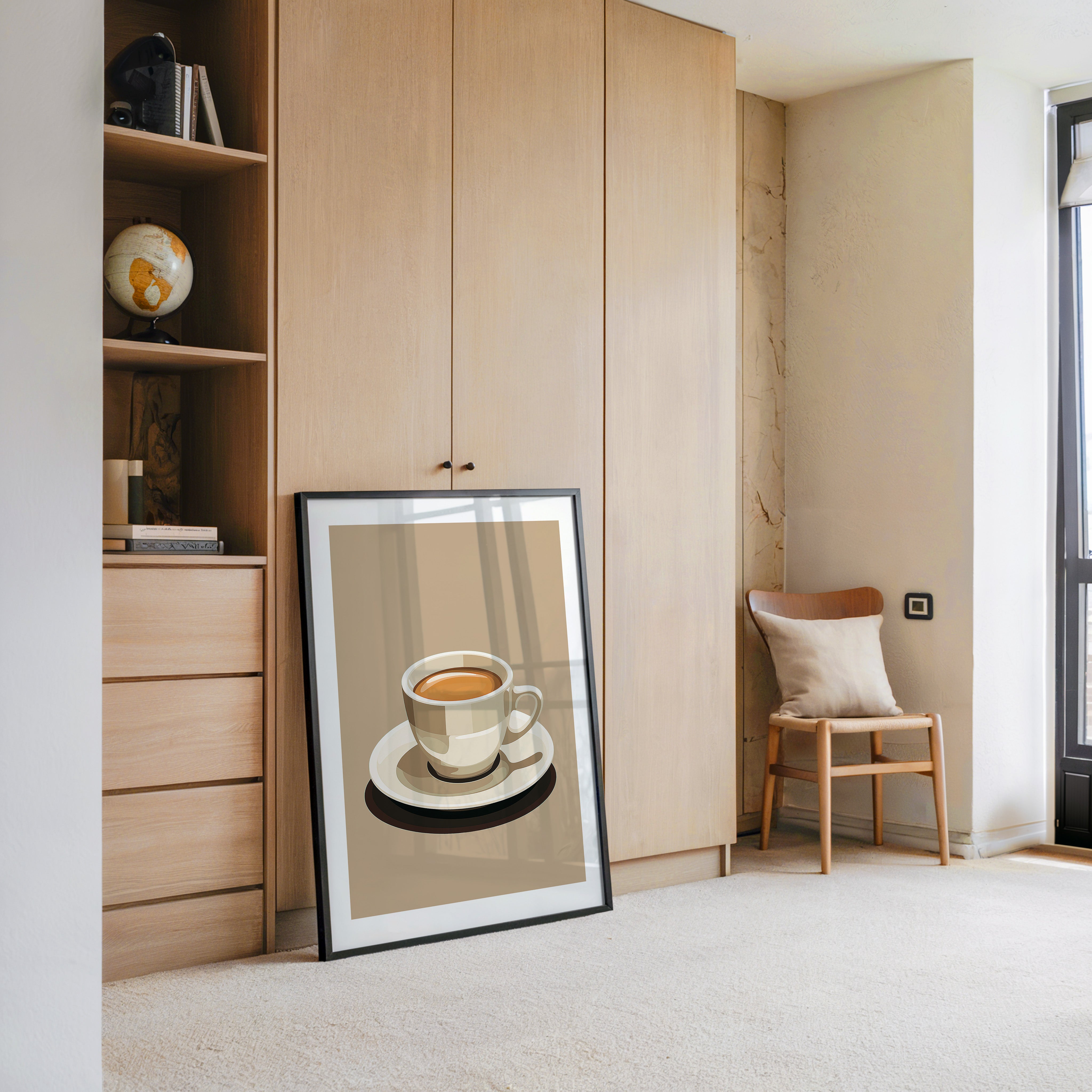 Kaffee Tasse Retro Stil