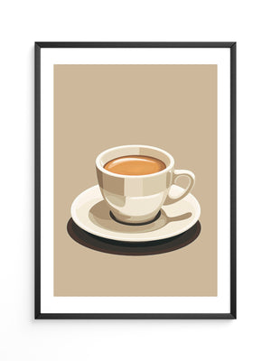 Kaffee Tasse Retro Stil