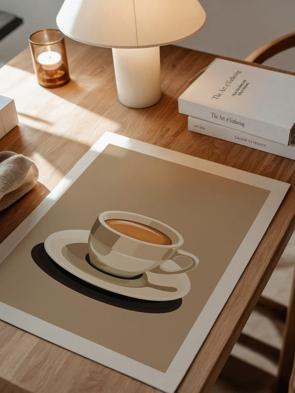 Kaffee Tasse Retro Stil
