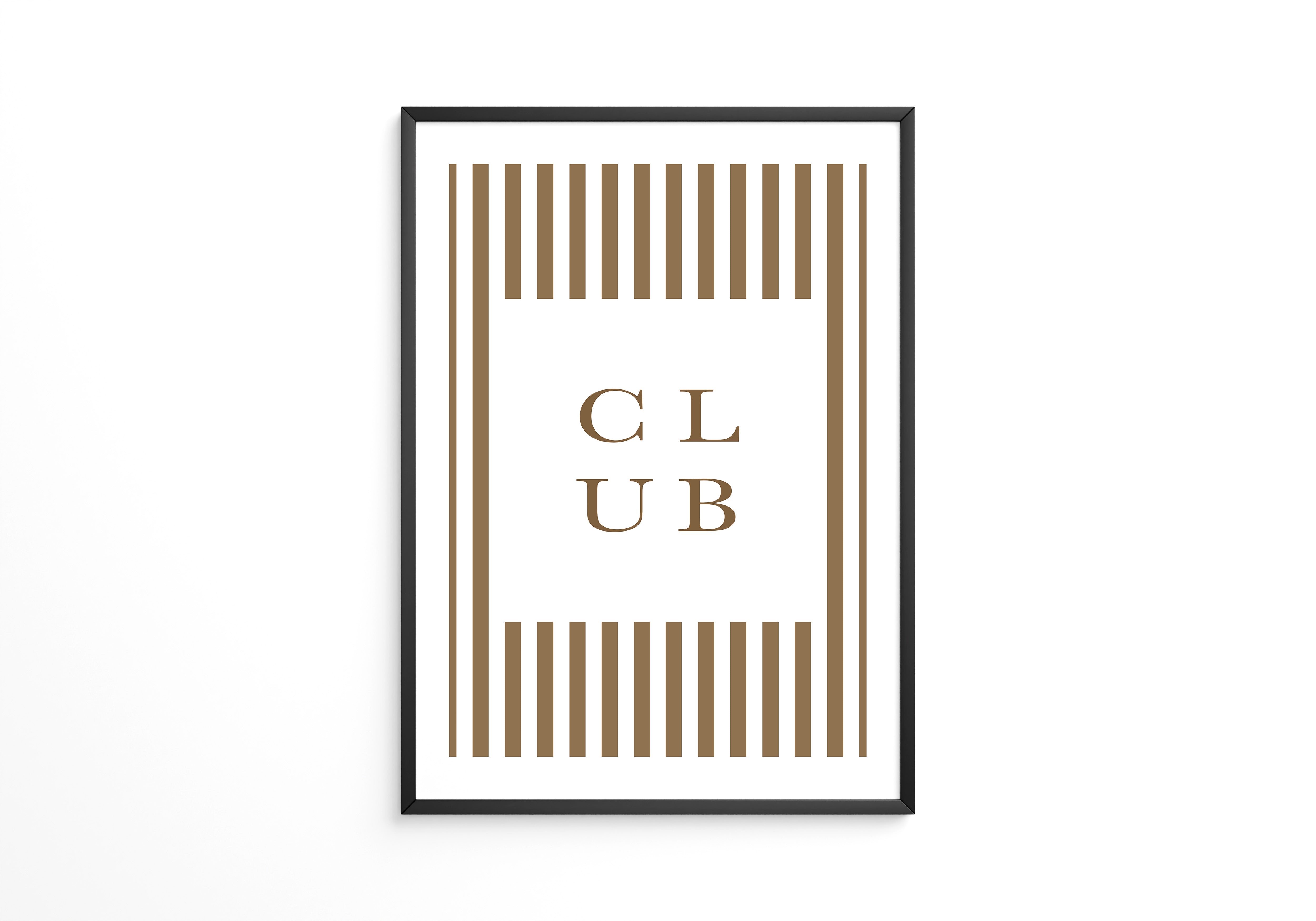 Club Streifen Minimalistisch