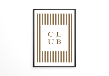 Club Streifen Minimalistisch