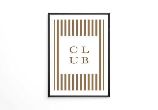 Club Streifen Minimalistisch