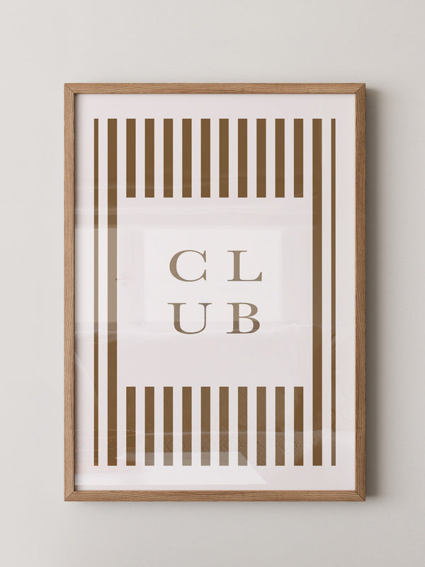 Club Streifen Minimalistisch