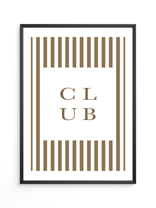 Club Streifen Minimalistisch