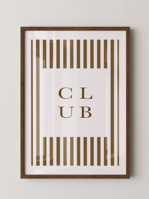 Club Streifen Minimalistisch