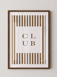 Club Streifen Minimalistisch