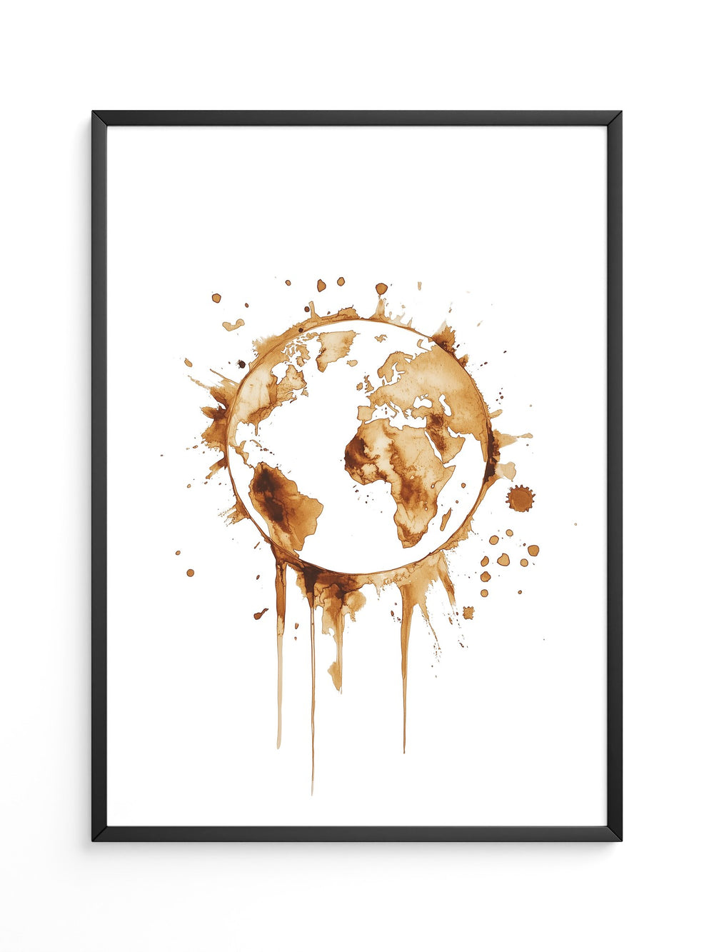 Erde Kaffeefleck Kunst