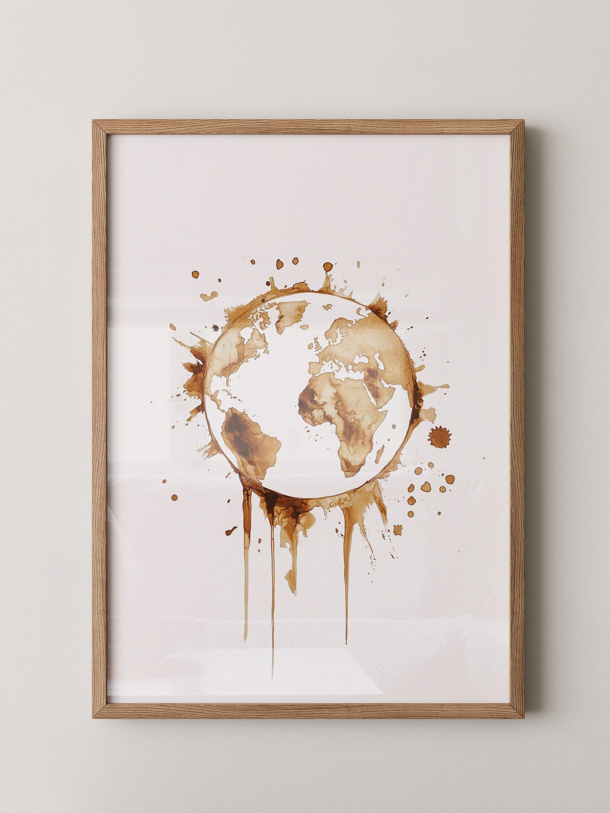 Erde Kaffeefleck Kunst