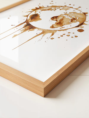 Erde Kaffeefleck Kunst