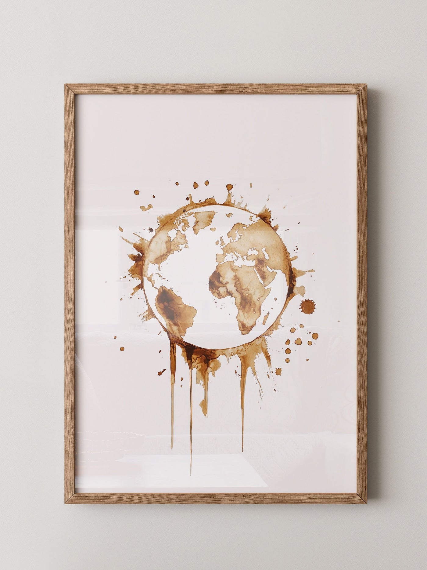 Erde Kaffeefleck Kunst
