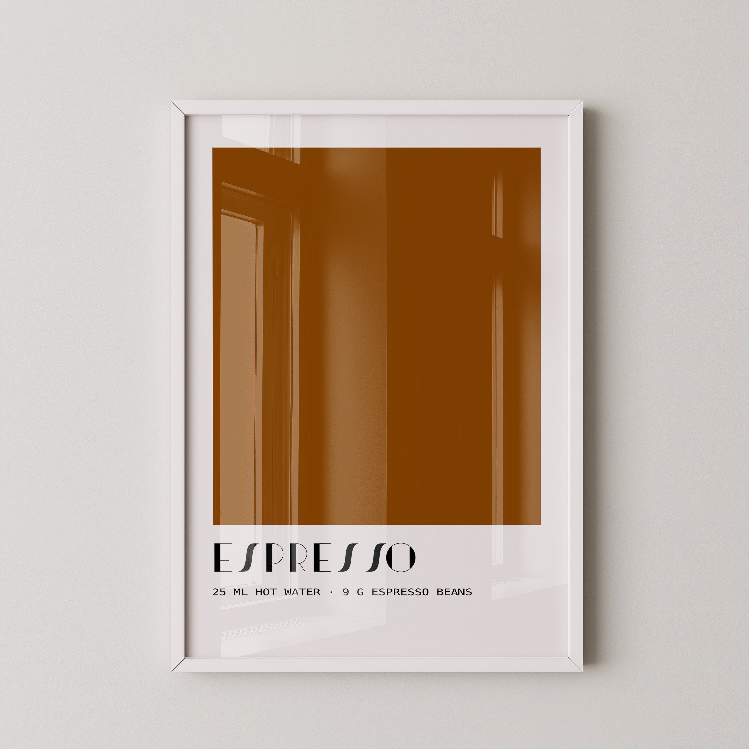 Espresso Braun minimalistisch