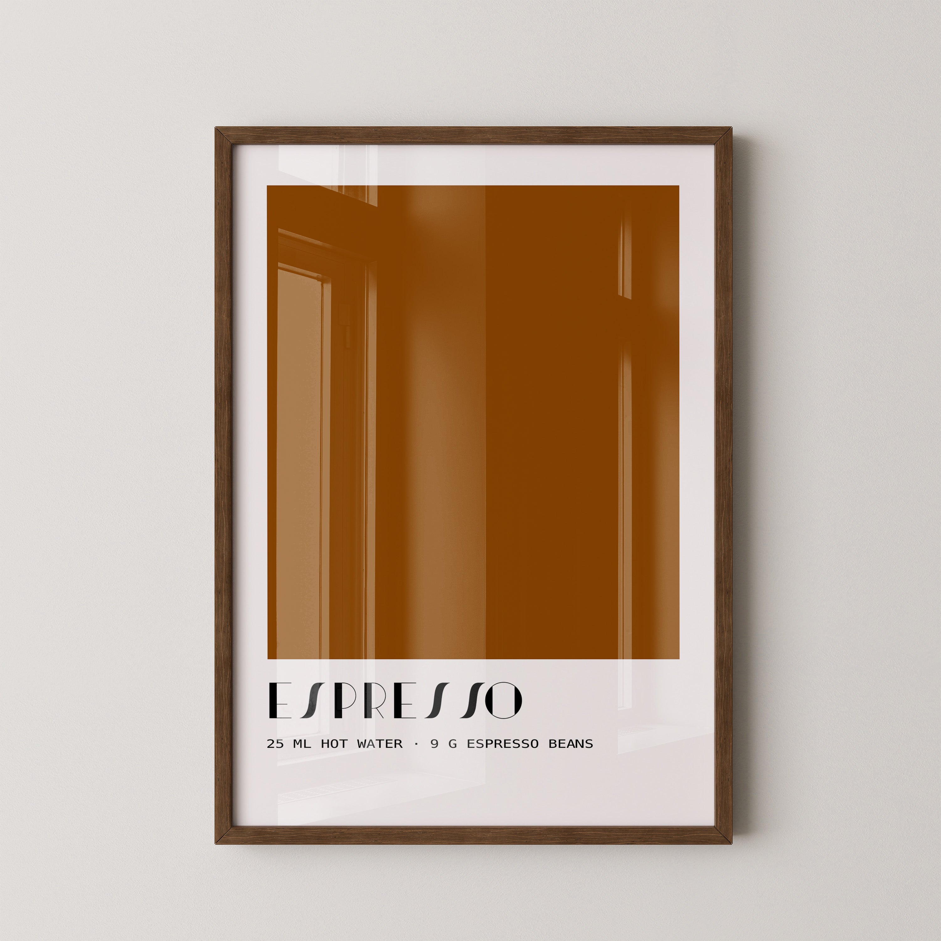Espresso Braun minimalistisch