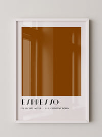 Espresso Braun minimalistisch