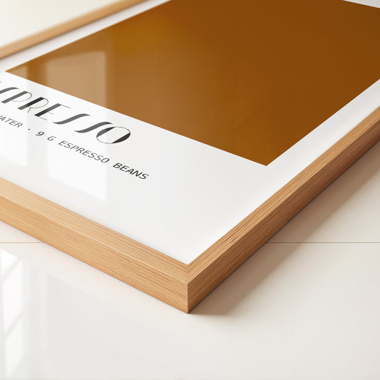 Espresso Braun minimalistisch