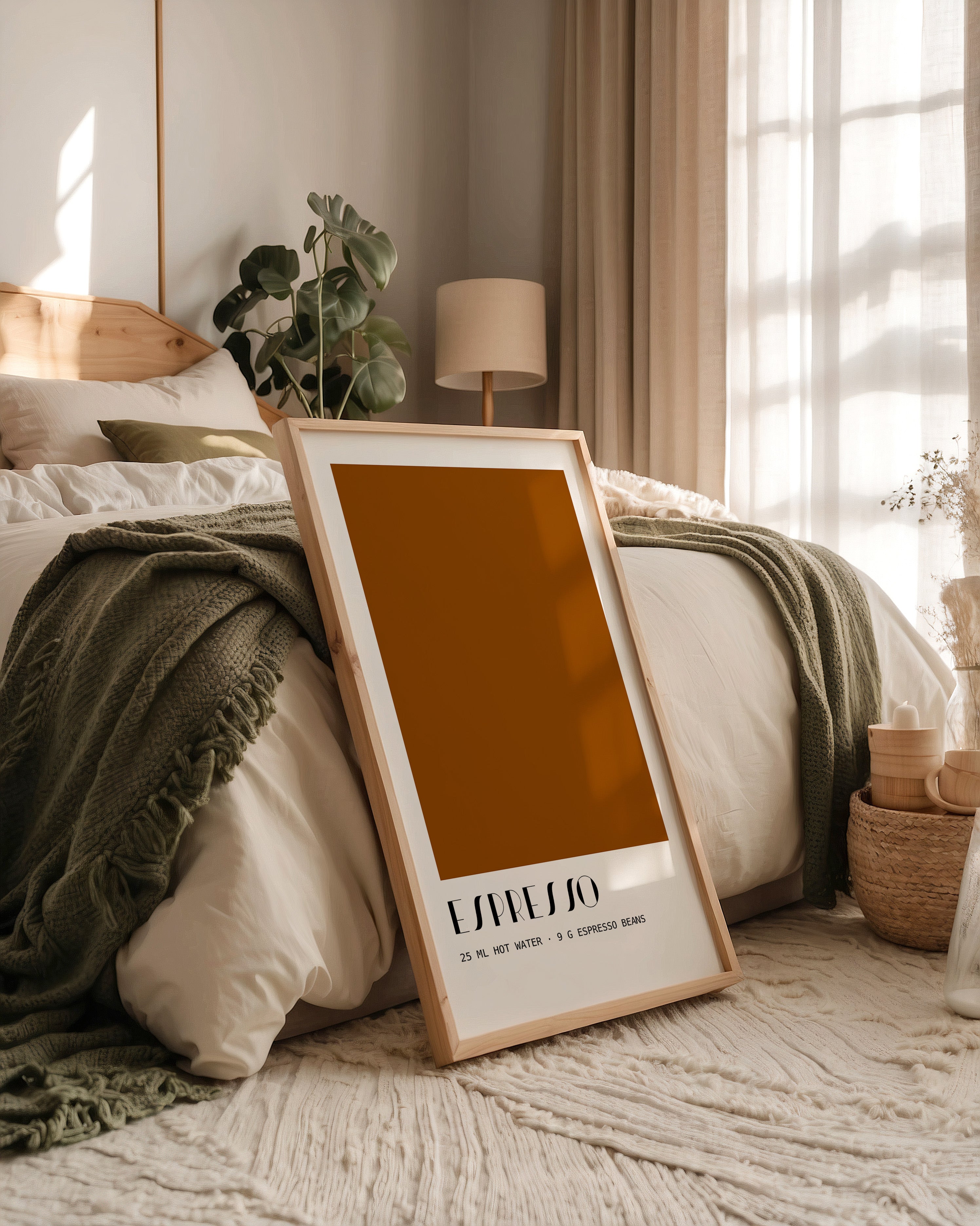 Espresso Braun minimalistisch