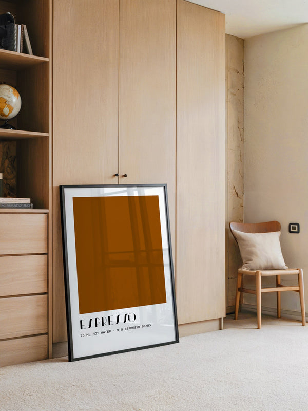 Espresso Braun minimalistisch