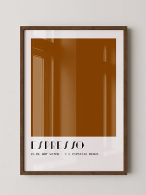 Espresso Braun minimalistisch