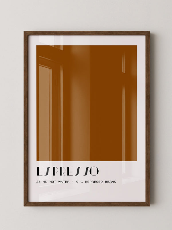Espresso Braun minimalistisch
