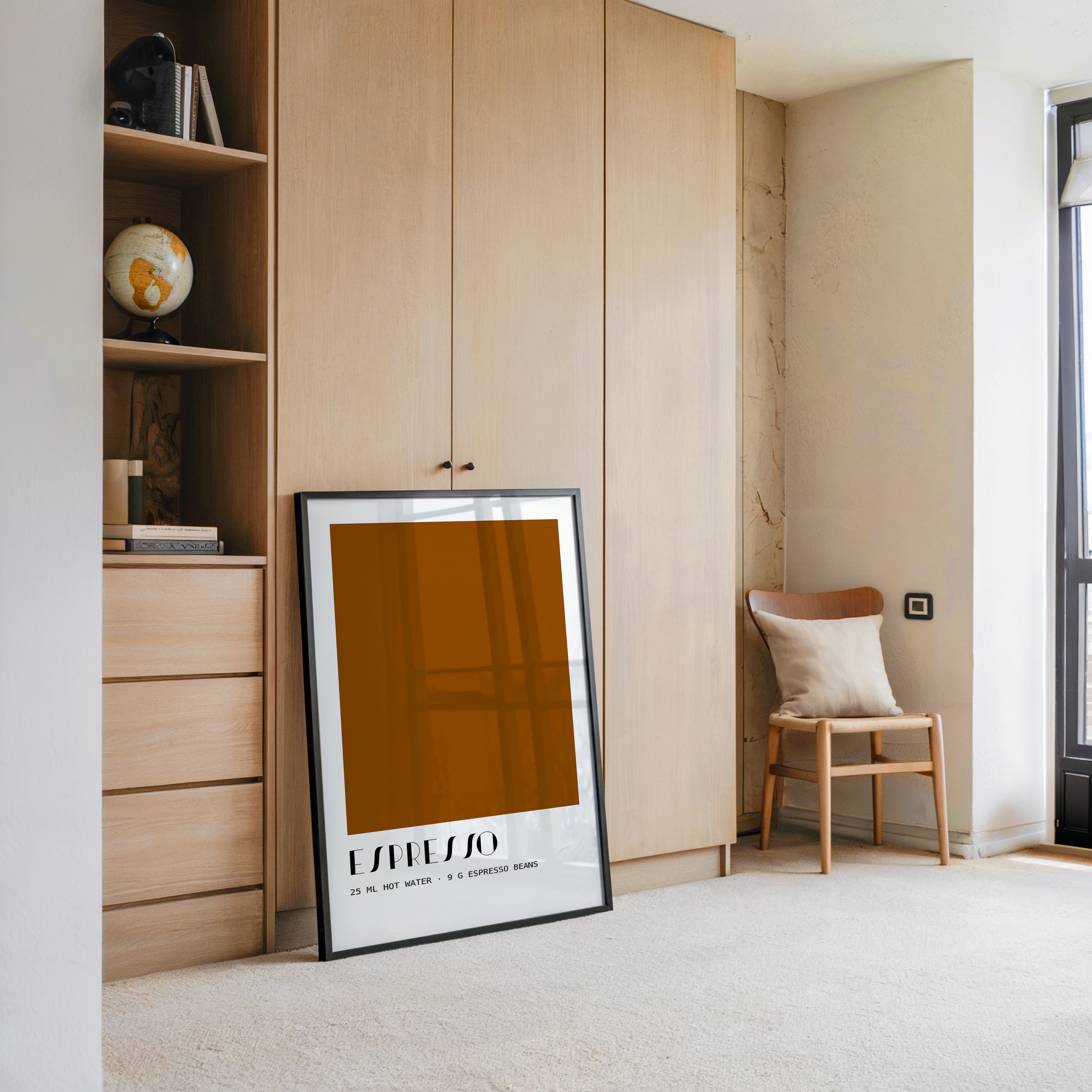 Espresso Braun minimalistisch