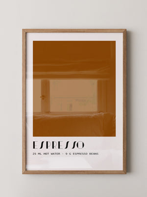 Espresso Braun minimalistisch