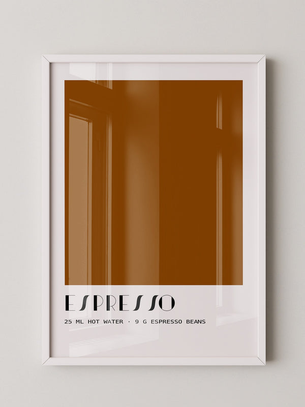 Espresso Braun minimalistisch