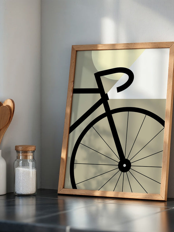 Fahrradrad Grafik minimalistisch