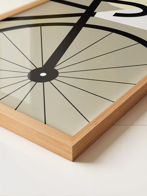 Fahrradrad Grafik minimalistisch