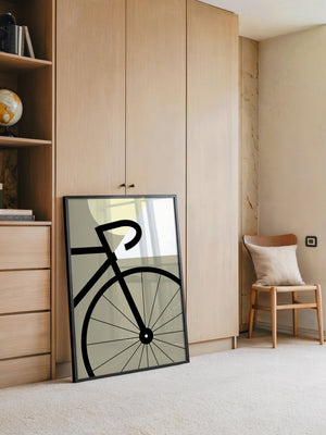 Fahrradrad Grafik minimalistisch