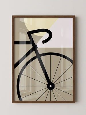 Fahrradrad Grafik minimalistisch