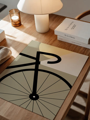 Fahrradrad Grafik minimalistisch