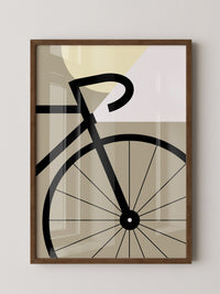 Fahrradrad Grafik minimalistisch