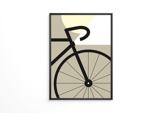 Fahrradrad Grafik minimalistisch