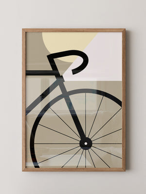 Fahrradrad Grafik minimalistisch