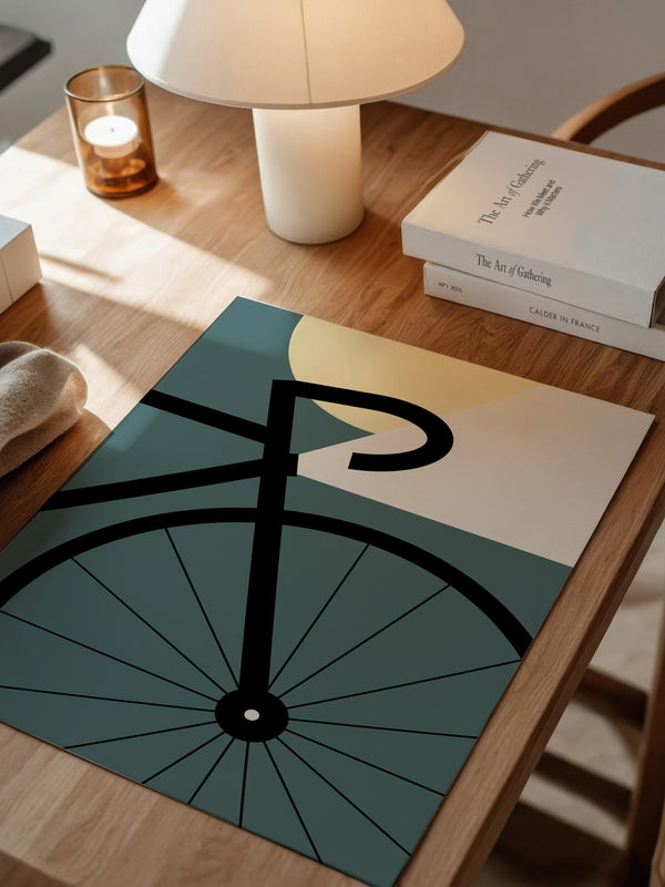 Fahrrad Minimalistisch Geometrisch
