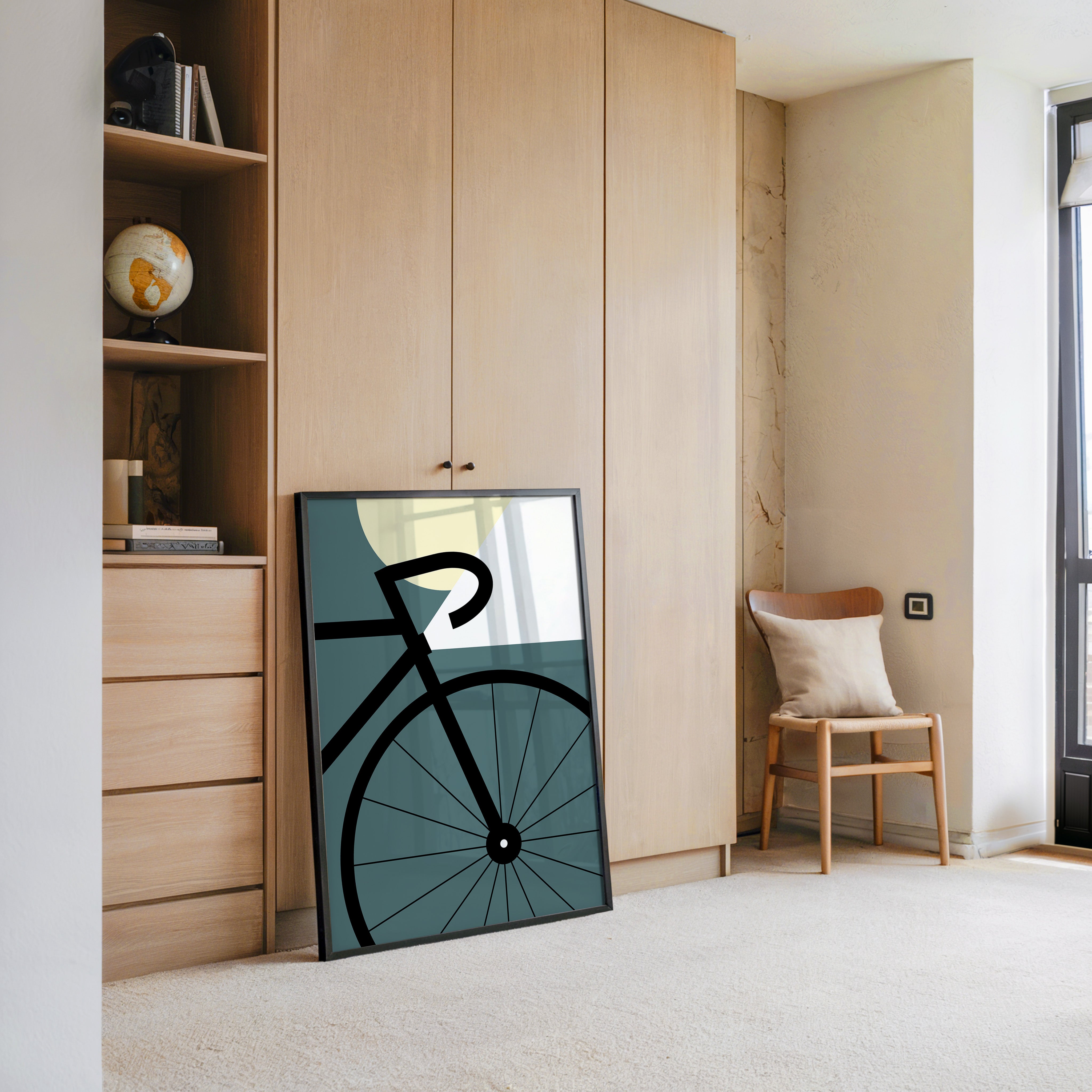 Fahrrad Minimalistisch Geometrisch
