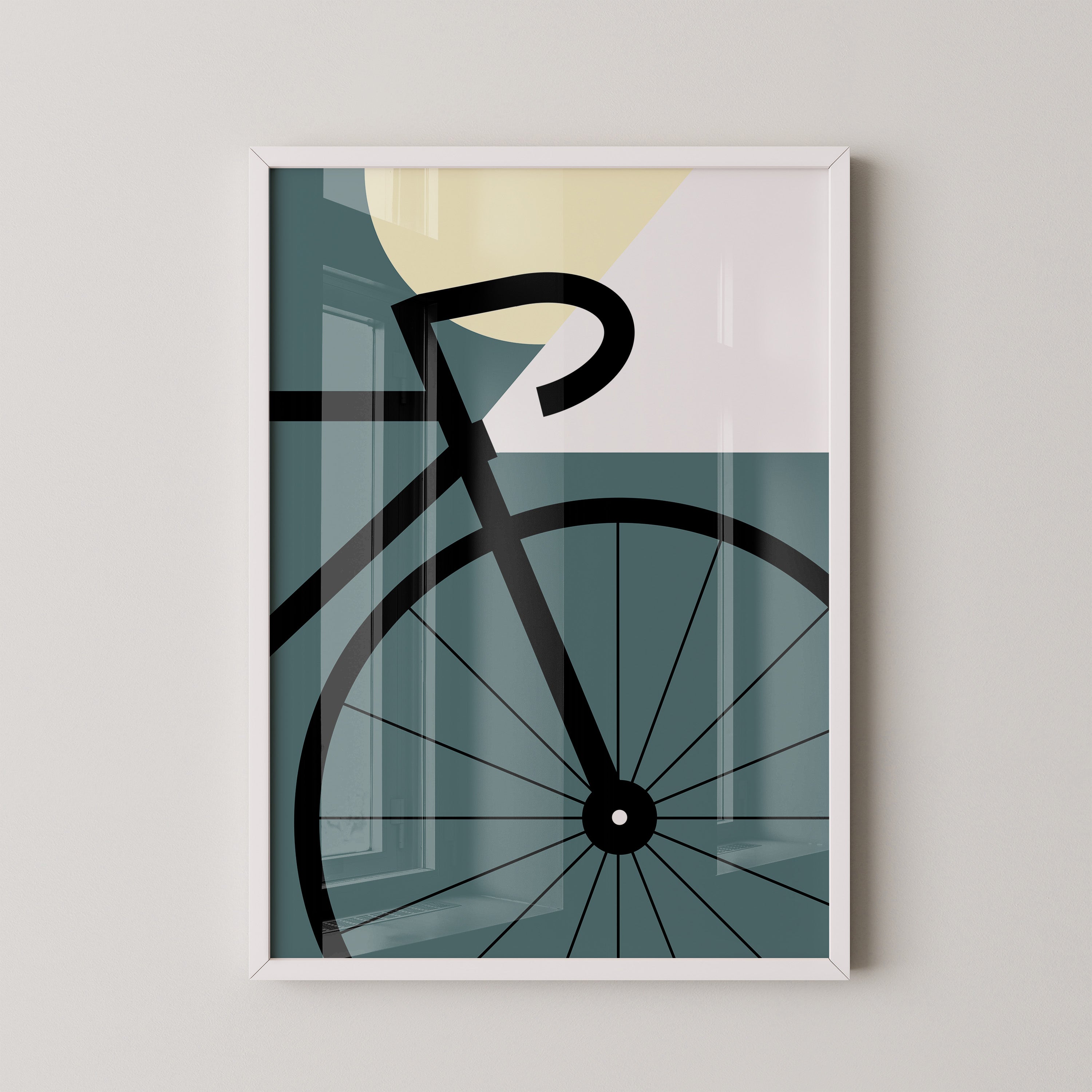 Fahrrad Minimalistisch Geometrisch